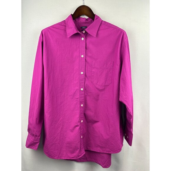 Women’s GAP Large Fuchsia Oversized Button Down Shirt - Picture 1 of 5